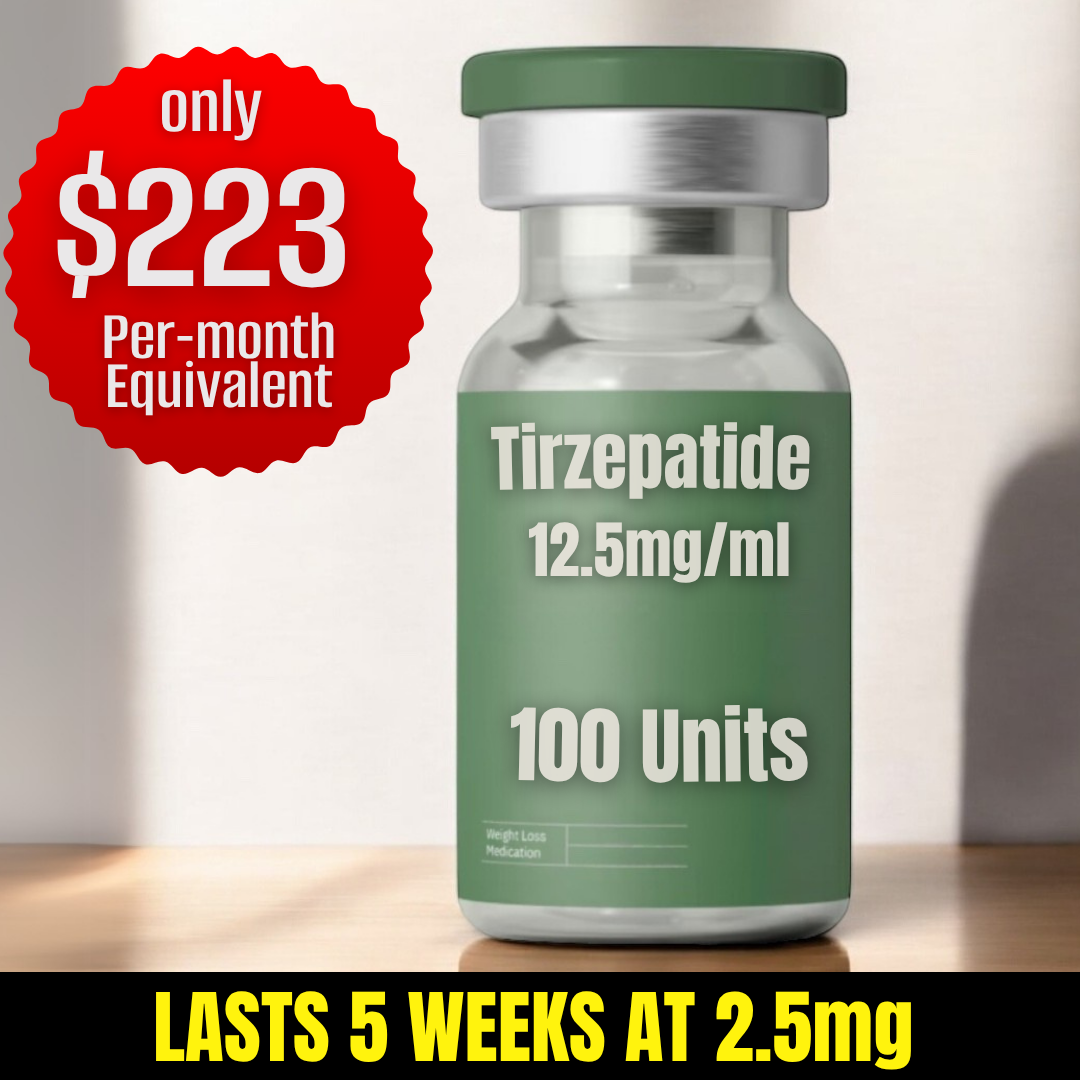 100 Units Tirzepatide $279 (5 Weeks)