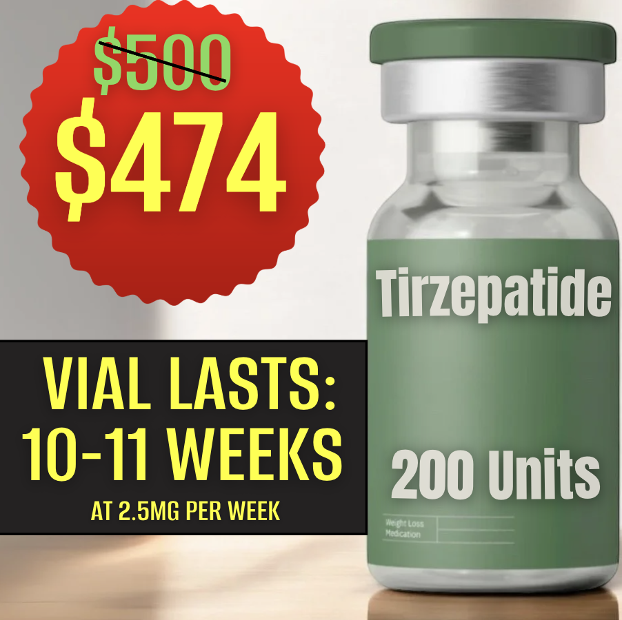 200 Units Tirzepatide $474 (10 Weeks)