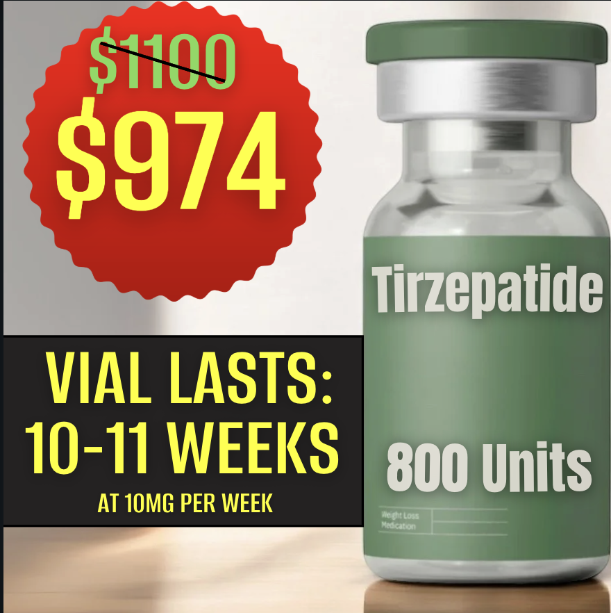 800 Units Tirzepatide $949 (10-11 Weeks)