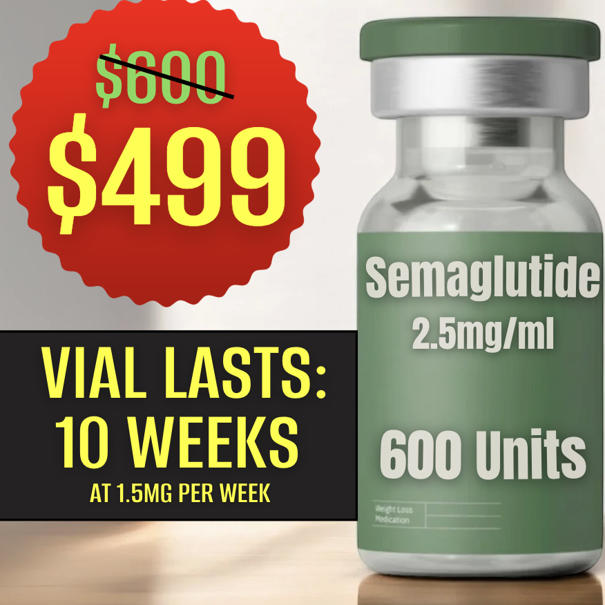 600 Units Semaglutide $499 (10 Weeks)