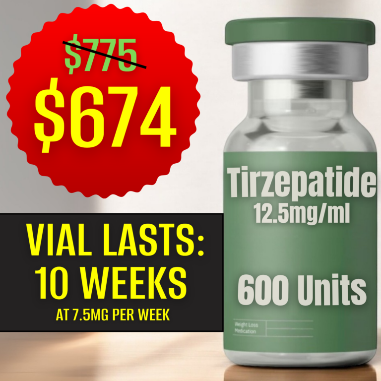 Tirzepatide vial 7.5mg per week $674