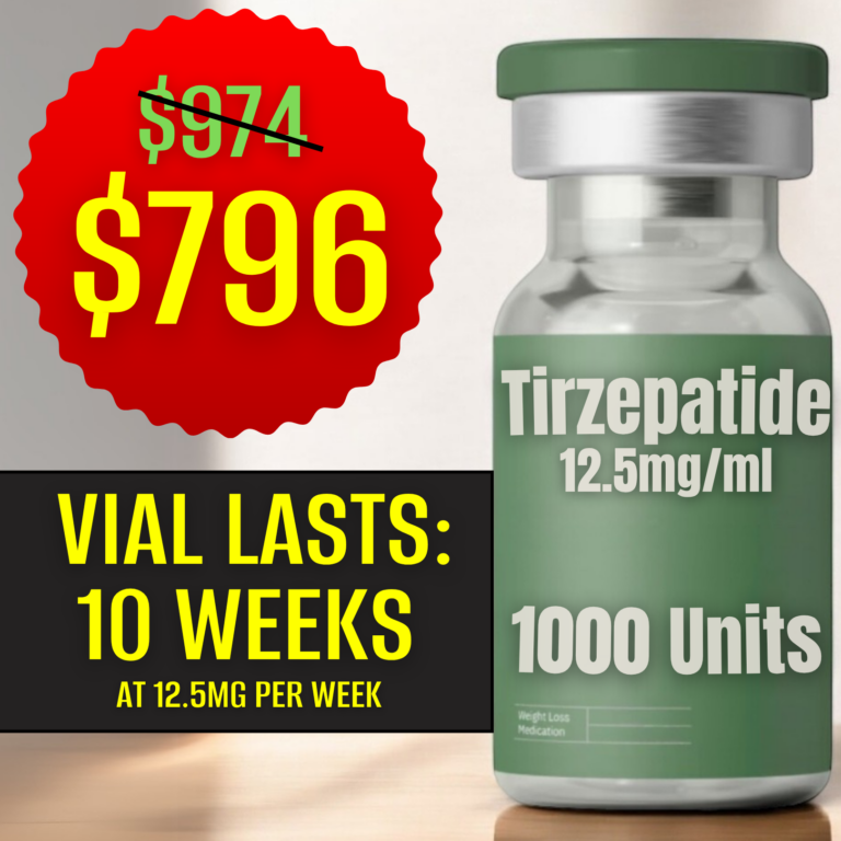 Tirzepatide vial 12.5mg per week $799