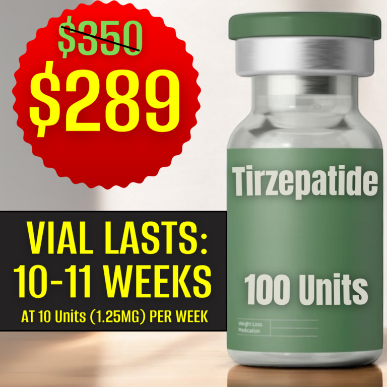 Tirzepatide vial 1.25mg per week $289