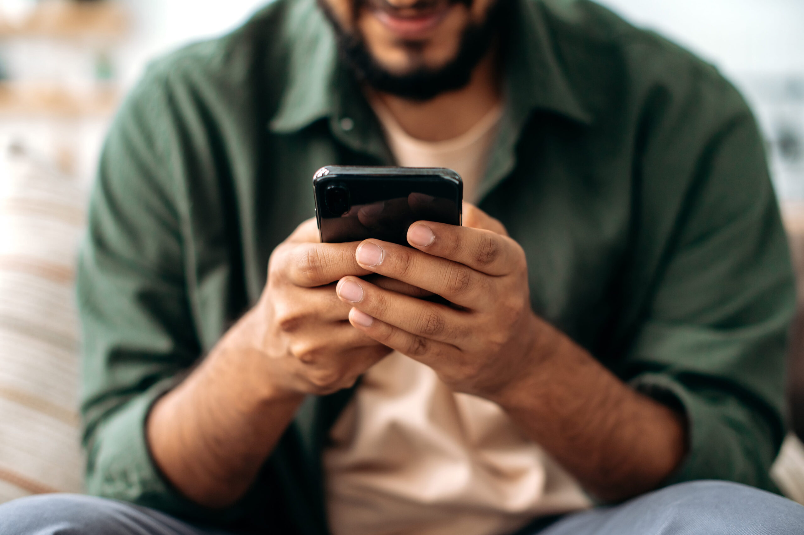 Online intake form on a phone