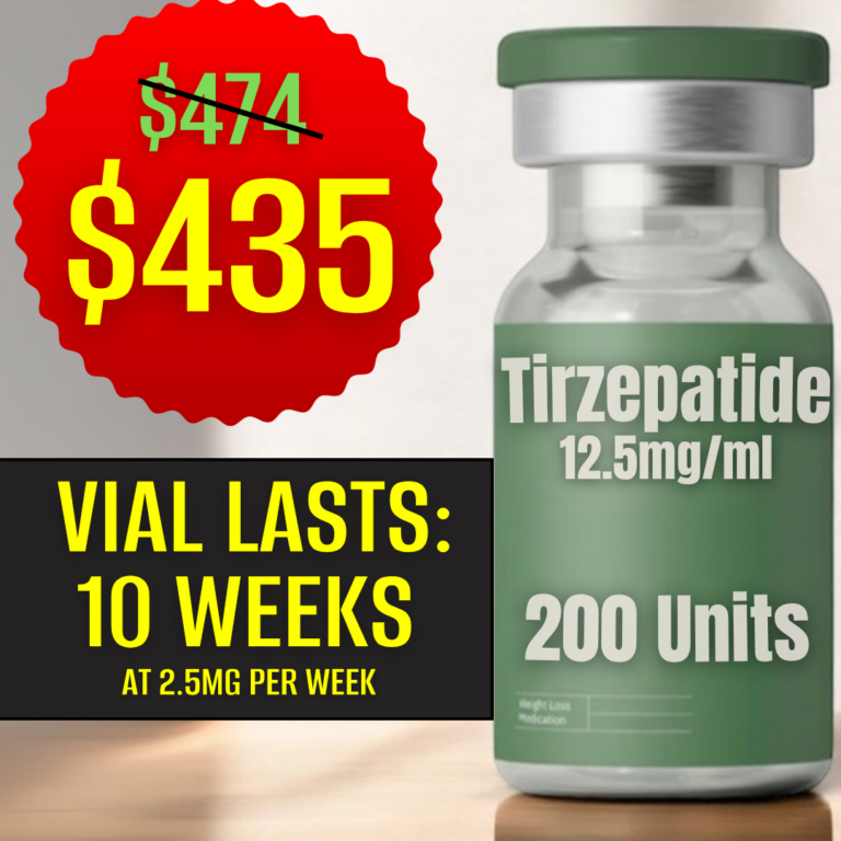 Tirzepatide vial 2.5mg per week $435